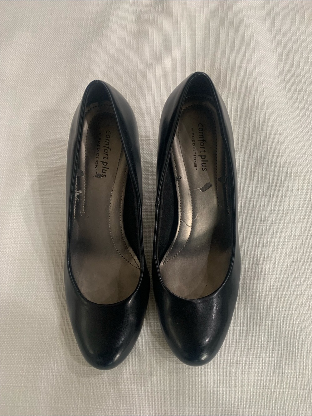 Predictions Comfort Plus Women's Black Round-Toe Pumps